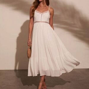 VICI Pucker Up Plisse Maxi Dress, Size XL, NEW